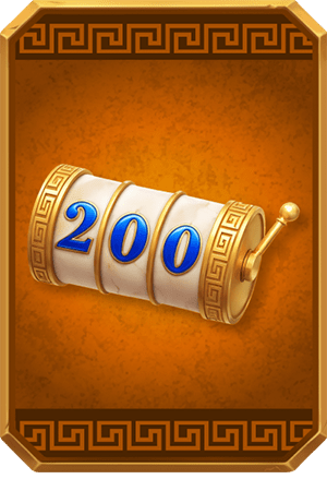 Mache 200 Spins in einer Spielsitzung